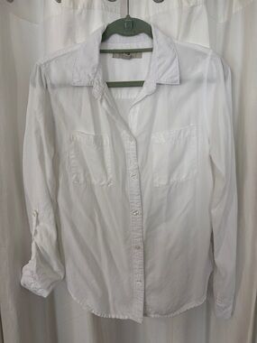Thread & Supply White Collar Button-Up Shirt